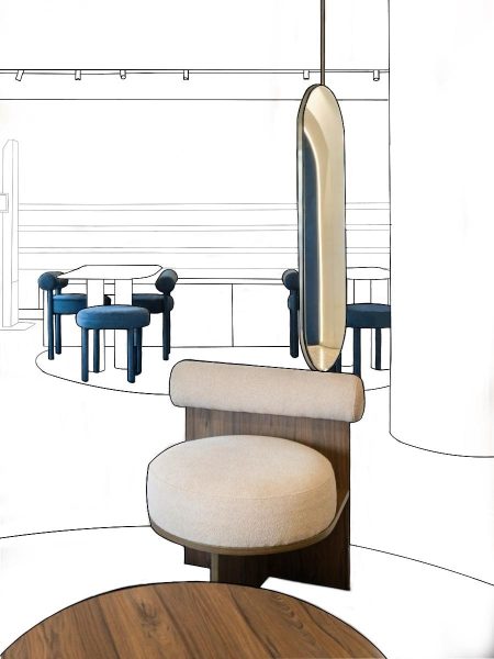 Technical Composition - OMB Chair and Central Mirror