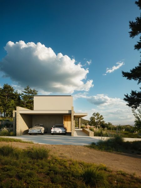  Modern Minimalist Country Home with Classic Cars and Scenic Natural Surroundings- MyLi house