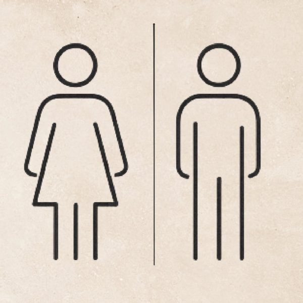 homem e mulher sinalética