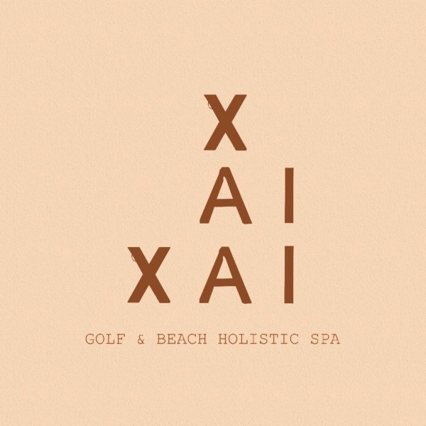Typographic logo composition for XAI Golf & Beach Holistic Spa - Xai-Xai hotel
